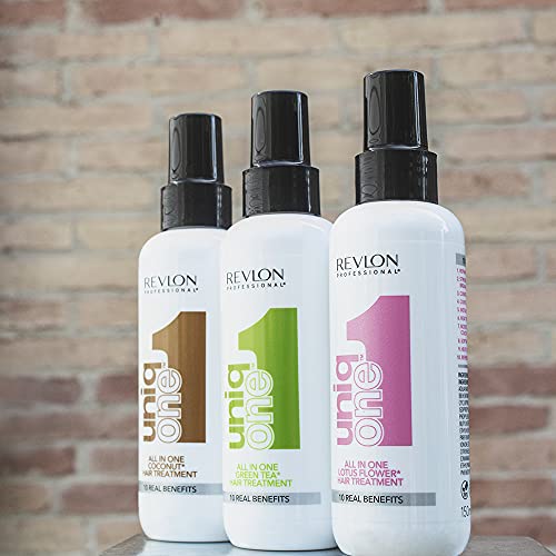 REVLON PROFESSIONAL UNIQONE COCO HAIR TREATMENT, Leave-In Hair Treatment, Hair Treatment, Coconut Fragrance – 150 ml
