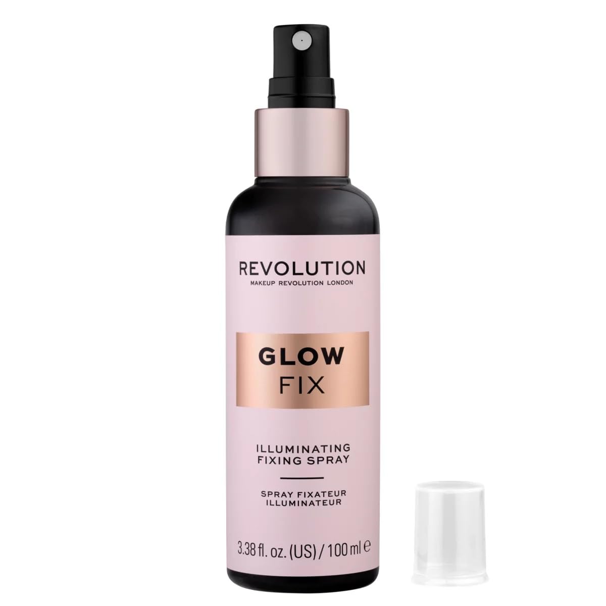 Makeup Revolution Glow Fix, Illuminating Fixing Spray For Longer Lasting Makeup, 100ml
