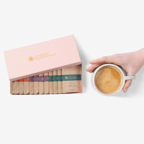 London Nootropics - Selection Box - Flow, Mojo, & Zen Adaptogenic Mushroom Coffee - 12 Sachets