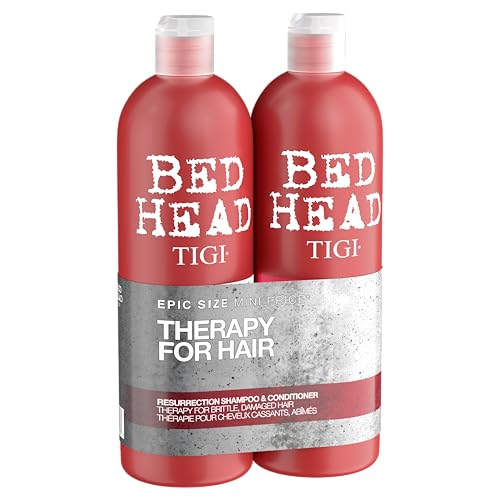 Bedhead by TIGI | Resurrection Shampoo and Conditioner Set | Hair care for brittle and damaged hair | Powerful, regenerating care formula | 2 x 750ml