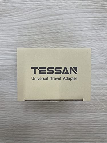 TESSAN Universal Travel Adapter Worldwide with 2 USB C and 2 USB A Ports, Universal Plug Adaptor UK to World, International Travel Adapter for Multi Countries EU, USA, UK, Australia, Thailand etc.