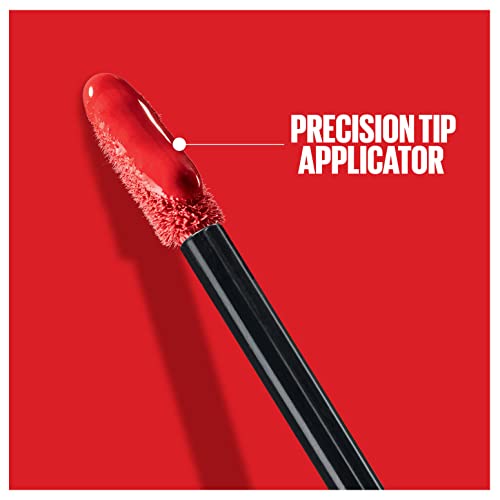 Maybelline New York Lip Colour, Smudge-free, Long Lasting up to 16h, Liquid Lipstick, Shine Finish, SuperStay Vinyl Ink, 35 Cheeky