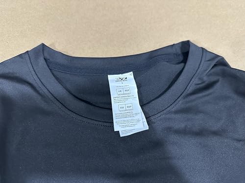Long Sleeve Workout Shirts for Men - Dry Fit Long Sleeve T-Shirts Moisture Wicking Running Fitness Sports Athletic Crew Tee Tops Black/Navy/Red-3P05-XL