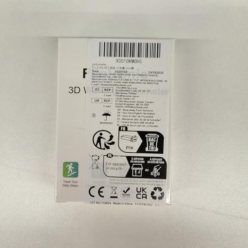 Flintronic Mini 3D Walking Pedometer – Portable Clip Tracker