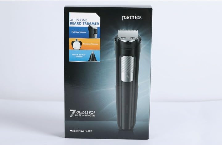 Beard Trimmer Hair Clippers Men, Nose & Ear Trimmer, 9-in-1 Body Groomer Men Kit, Cordless Rechargeable Hair Clippers with 7 Limit Combs, Stainless Steel Blades, 100% Waterproof Extra Long Life
