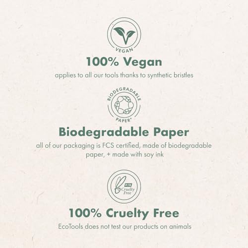 EcoTools Makeup Brush and Sponge Shampoo, Removes Makeup, Dirt, & Impurities From Makeup Brushes & Makeup Blending Sponges, Fragrance-Free, Vegan, & Cruelty-Free, 6 fl.oz./ 177 ml, 1 Count