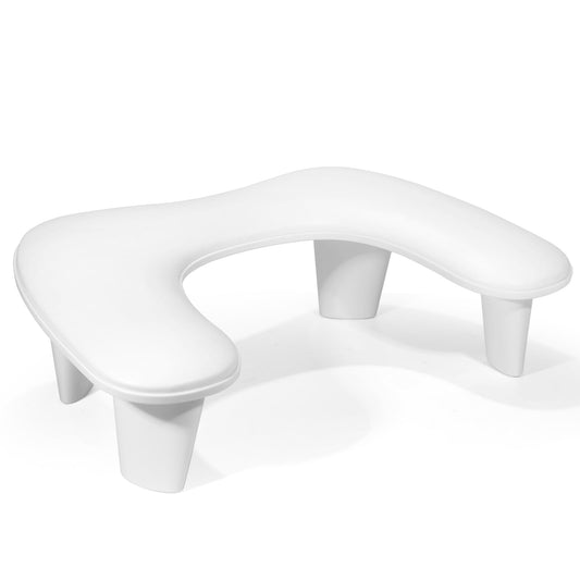 Deciniee Nail Arm Rest Manicure Hand, U-shaped Arm Rest for Nails Nail Art Tools - Hand Rest for Nails for Nail Table Desk - Nail Hand Rest Nail Tech Supplies for Nail Technician Salon - White