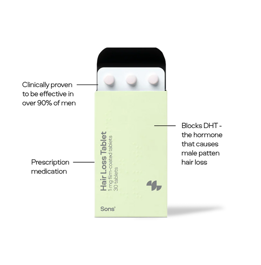 SONS Hair Loss Oral Tablet – 1mg Film-Coated Tablets (30 Tablets)
