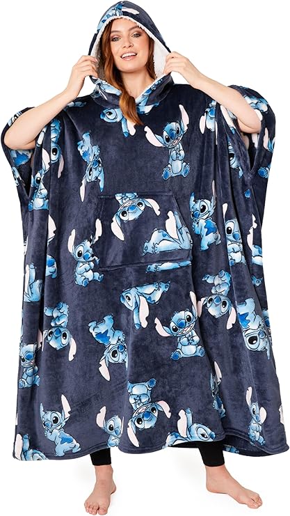 Disney Women’s Oversized Blanket Hoodie – Minnie & Mickey Gifts