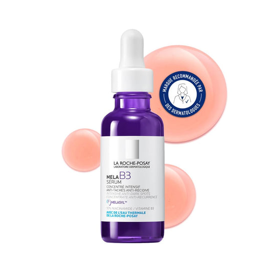 La Roche-Posay Mela B3 Serum, Dark Spot Corrector With Anti-Aging Melasyl + 10% Niacinamide, Discoloration Correcting Serum for Sun Spots, Age Spots & Post-Acne Marks, Long-Lasting Results, 30ML