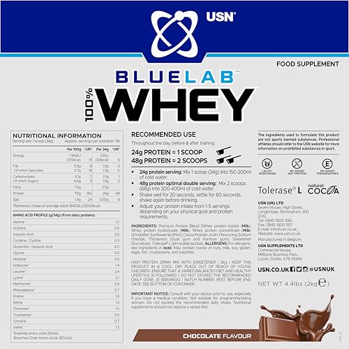 USN Blue Lab Whey Protein Chocolate 2 kg | TRYTLION