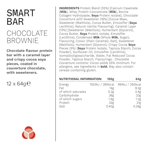 PhD Smart Protein Bar Chocolate Brownie – 12×64 g | TRYTLION