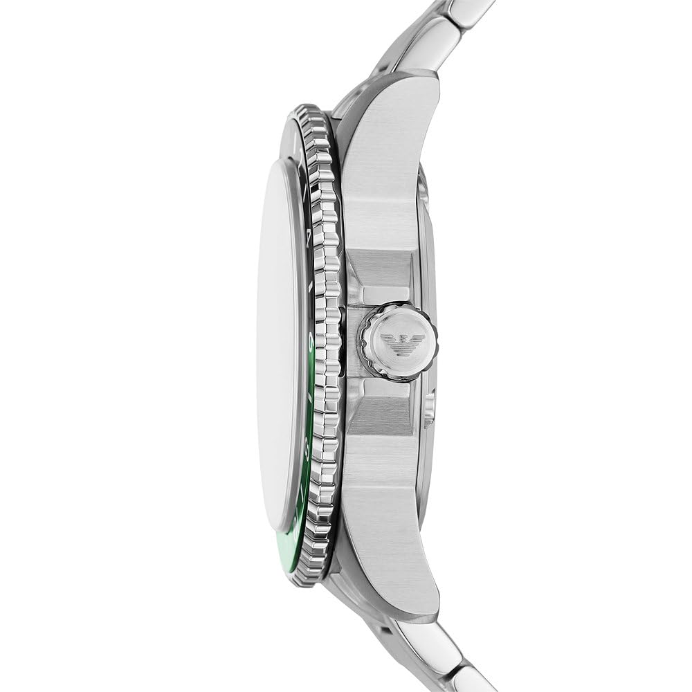 Emporio Armani 43 mm Quartz Chronograph Watch – Silicone Strap