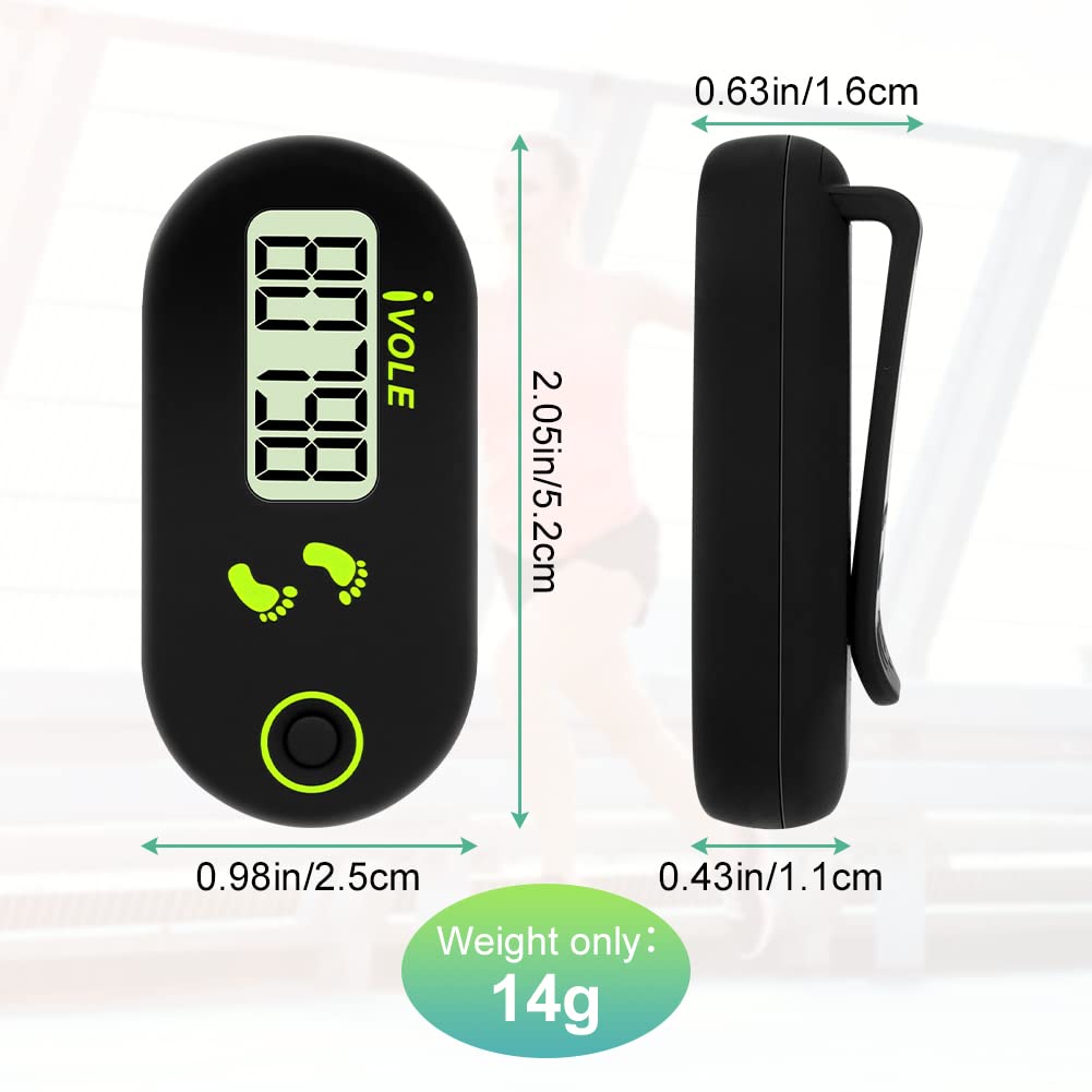 Flintronic Mini 3D Walking Pedometer – Portable Clip Tracker