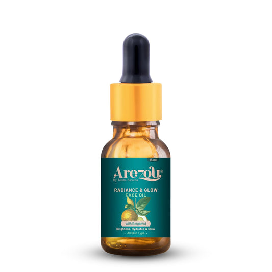 Arezou Radiance & Glow Face Oil - 15ml | Hydrating, Brightening & Lightweight | Non-Greasy, Vitamin-Rich Serum for Radiant, Smooth & Healthy Skin - All Skin Type
