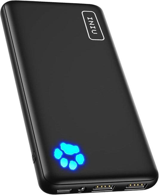 INIU Power Bank 10000mAh – Slim Fast Charging USB-C Portable Charger