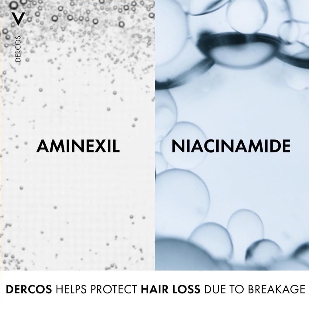 Vichy Dercos Energy+ Anti-Hair Loss Stimulating Shampoo for Damaged Hair, Enriched With Aminexil 200ml