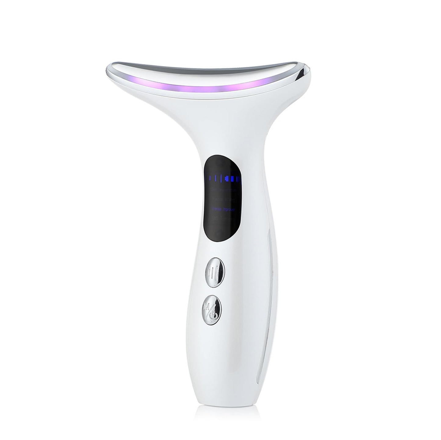 2025 New Face Massager Facial Lifting Device: Electric Neck Lift Machine 45°C ±5°C Heat EMS Microcurrent 4 Massage Modes Toning Devices Wand Anti-Wrinkle - Anti -Aging Face Sculpting Device，White