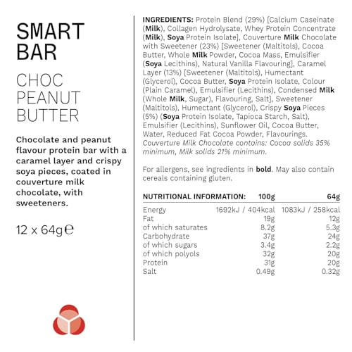 PhD Smart Protein Bar Chocolate Peanut Butter – 12×64 g | TRYTLION