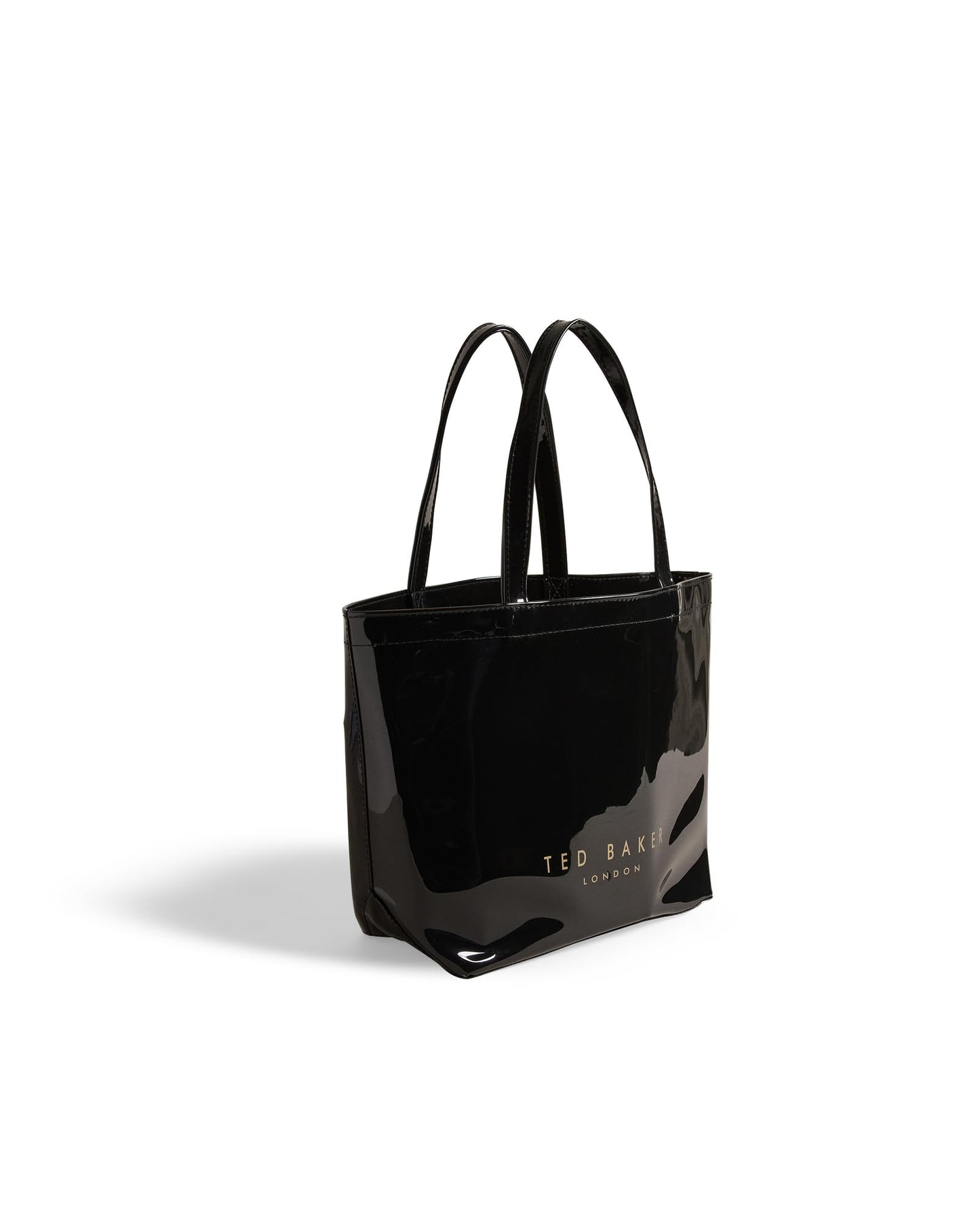 Ted Baker Women's Nikicon Vinyl Bow Shopper, Black, One Size UK