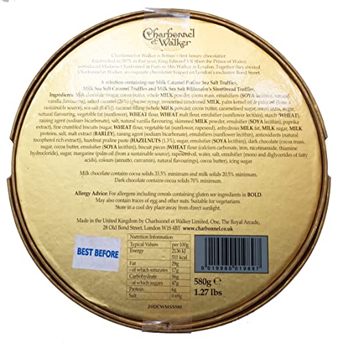 580g Milk Sea Salt Caramel Truffle Selection