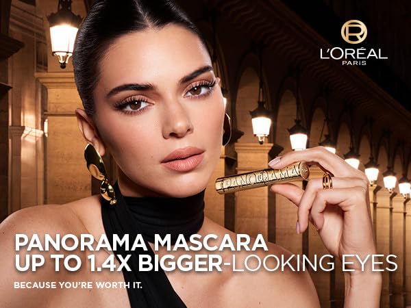 L'Oreal Paris Volumising Mascara, For Intense Volume and a Fanned Out Effect, 1.4x Bigger Looking Eyes, Clump-free Formula, Suitable for Sensitive Eyes, Volume Million Lashes Panorama