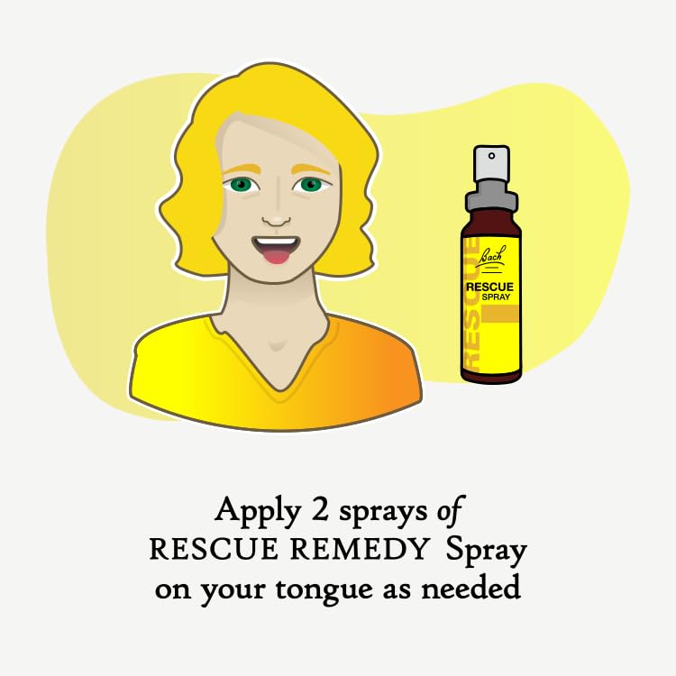 Rescue Remedy Comfort & Reassure Spray, Supports Calming Emotional Wellness in Times of Emotional Demand & Daily Challenges, Support in a Stress Full Moment, Flower Essence Formula