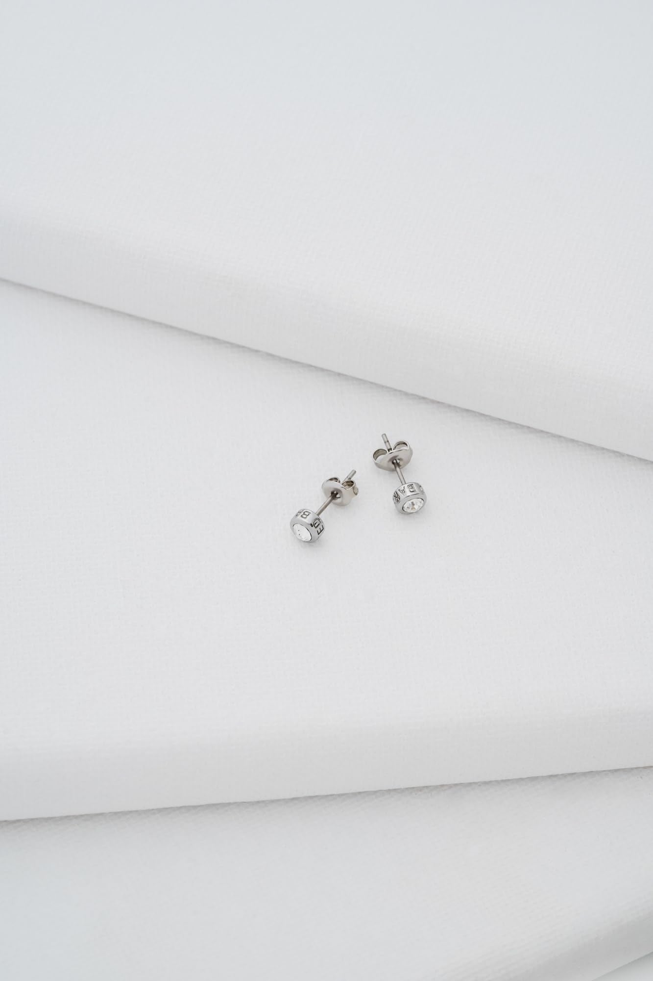 Ted Baker Sinee Mini Crystal Stud Earrings For Women (Silver/Crystal)