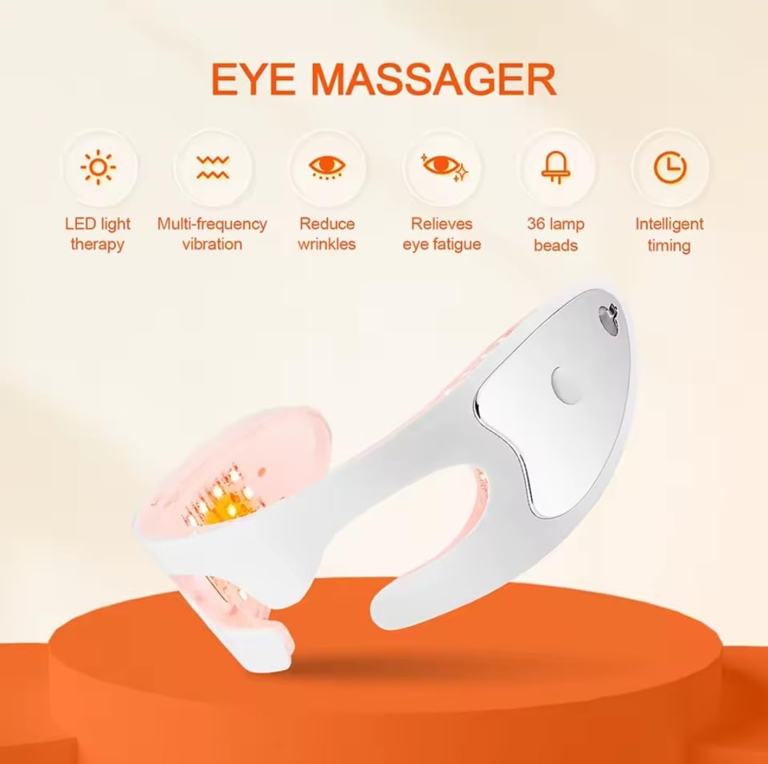 Elite Horizon LED Eye Mask, Massager with Light Therapy, 3 Modes, Anti-Ageing Treatment for Dark Circles and Eye Fatigue