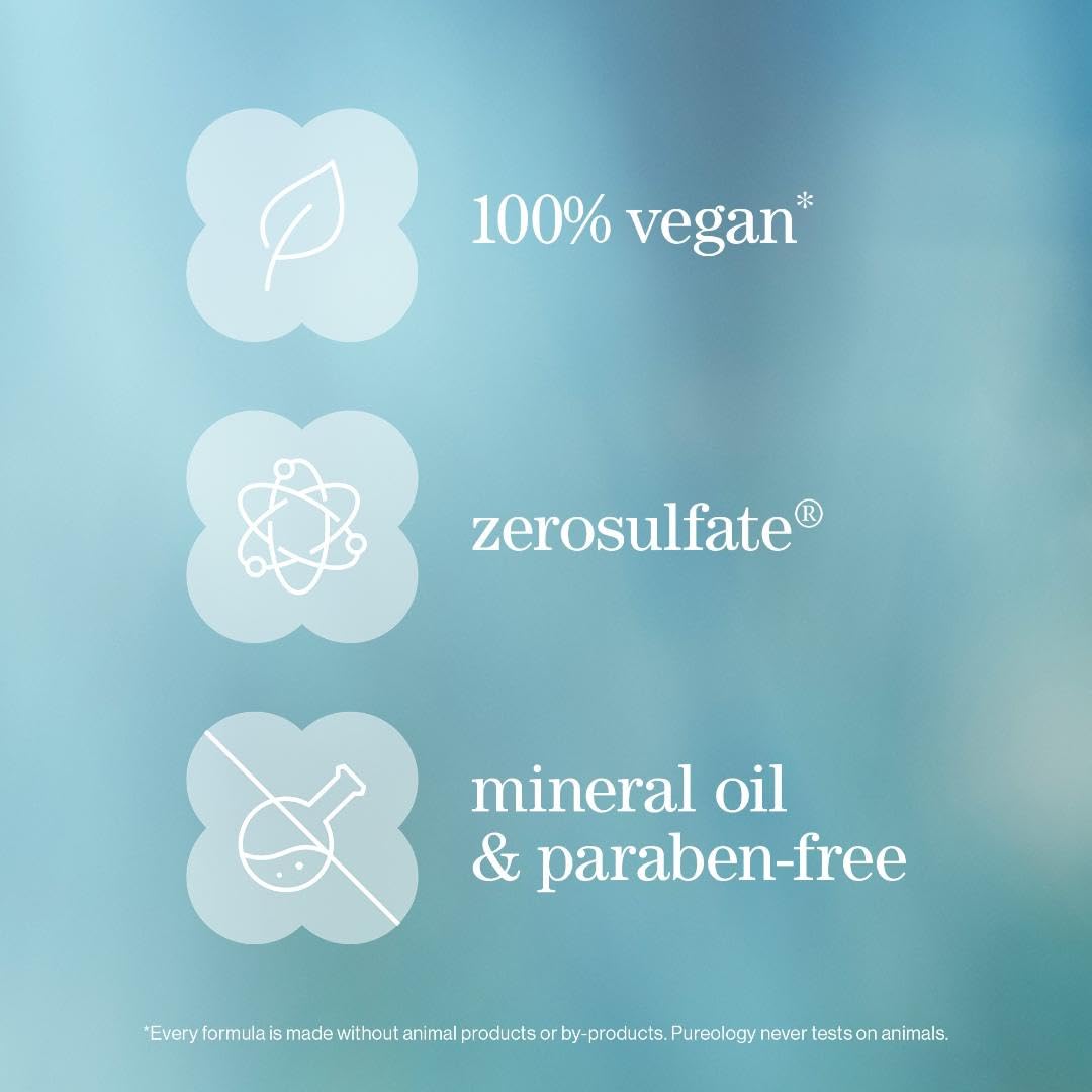 Pureology Strength Cure, Strengthening Shampoo and Conditioner Set, For Damaged, Colour Treated Hair, Vegan Formulas, Sulphate Free for a Gentle Cleanse