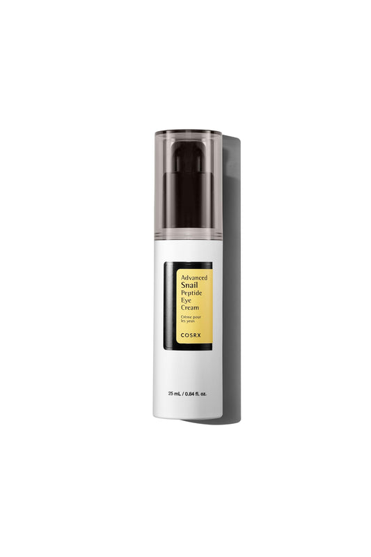 COSRX Advanced Snail Peptide Eye Cream Korean Eye Cream with Snail Mucin, Niacinamide & Peptide for Under Eye Brightening, Anti aging, Fine Lines, Dark Circles & Wrinkle Reduction Korean Skincare 25ml