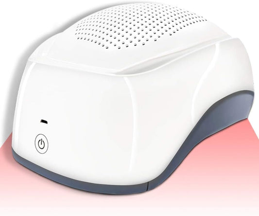Wearable Hair Growth Helmet, Red Light Therapy Cap -Anti Hair Loss, Restore Hair Thickness Volume & Density, Suit for Men & Women A-804