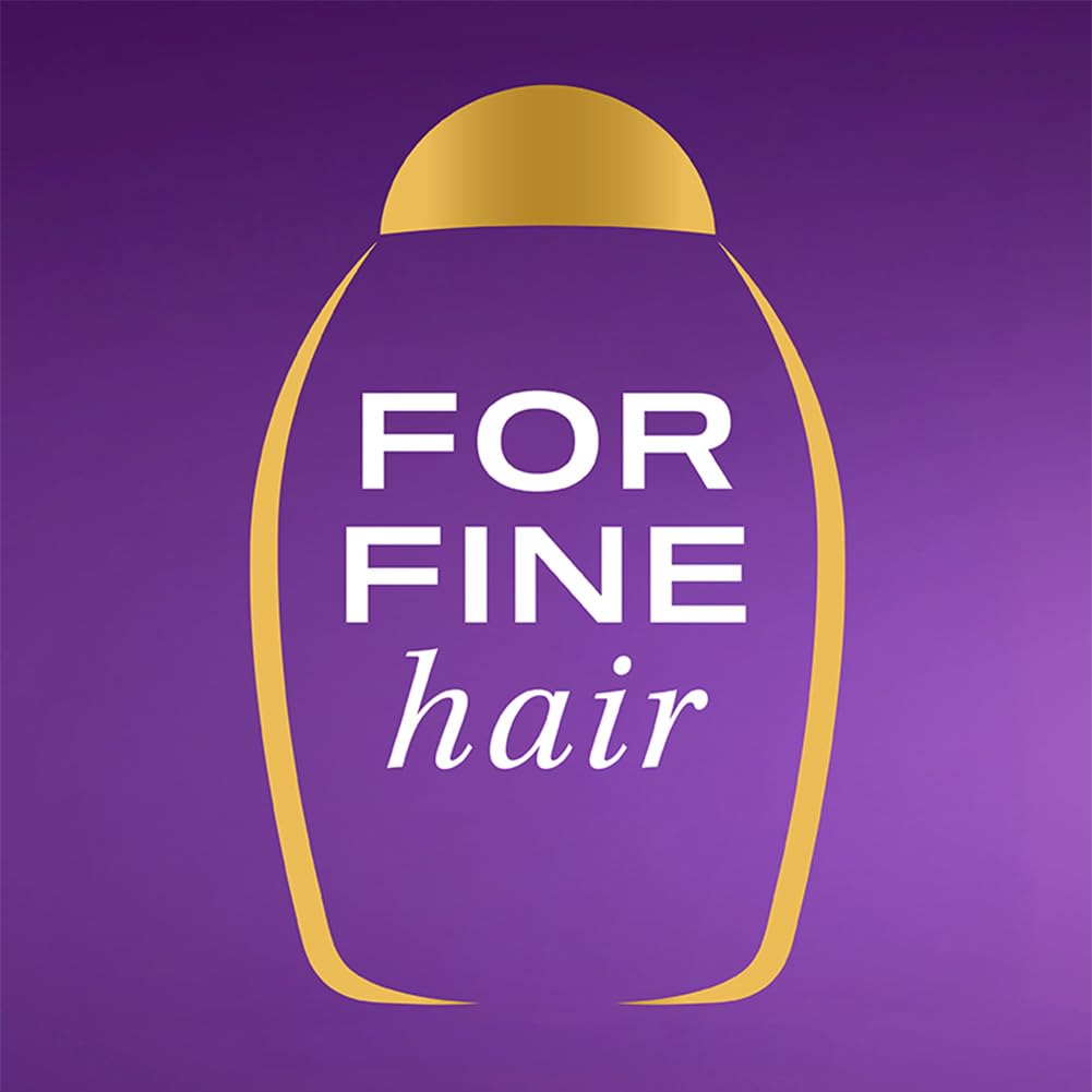 OGX Biotin and Collagen Volumising Hair Shampoo, Thick and Full, with Vitamin B7 Biotin, and Collagen, for Fine Hair, Sulfate Free Surfactants, 385ml