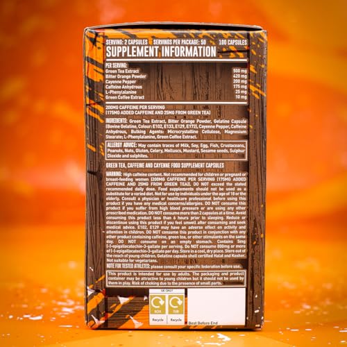 Grenade Thermo Detonator Weight Management Supplement, Tub of 100 Capsules (Packaging May Vary)
