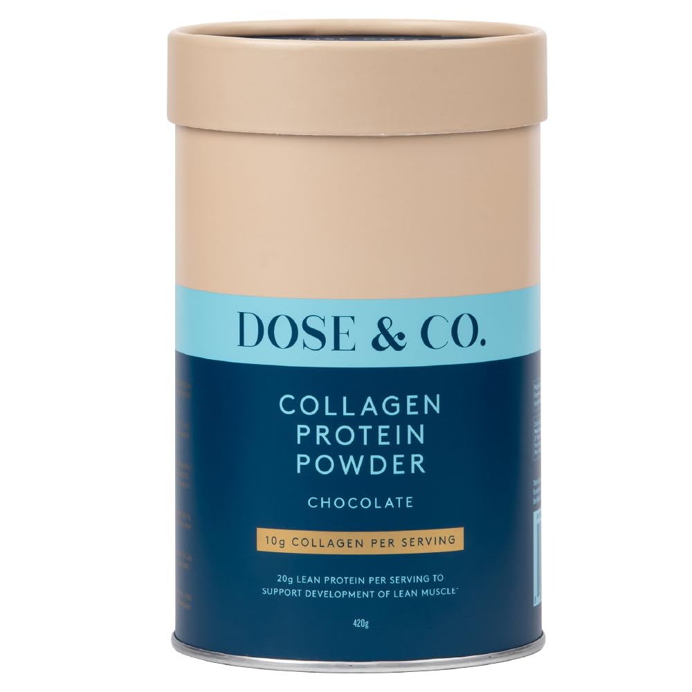 Dose & Co Collagen Protein Powder – Chocolate Fudge (420 g)