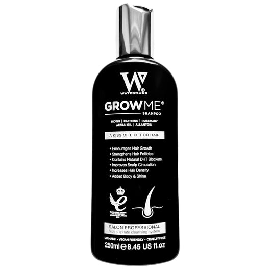 Grow Me® Hair Growth Shampoo - Not just a Caffeine Shampoo we include Biotin, Argan Oil, Rosemary, Niacinamide. Hair Thickening Treatment for Women & Men with progressed thinning.