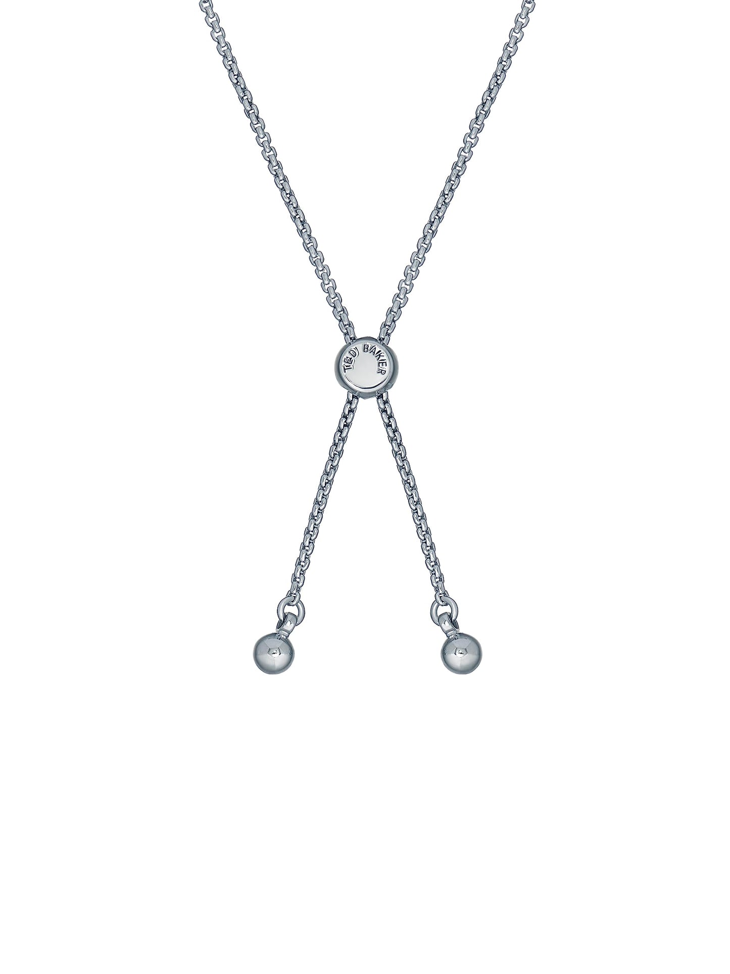 Ted Baker Melrah Icon Crystal Adjustable Tennis Bracelet For Women (Silver/Light Sapphire Crystal)