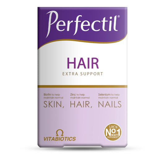 Perfectil Hair Beauty Supplement for Hair - Includes Biotin, CoQ10 & Collagen, 60 Tablets 30-Day Supply, by Vitabiotics