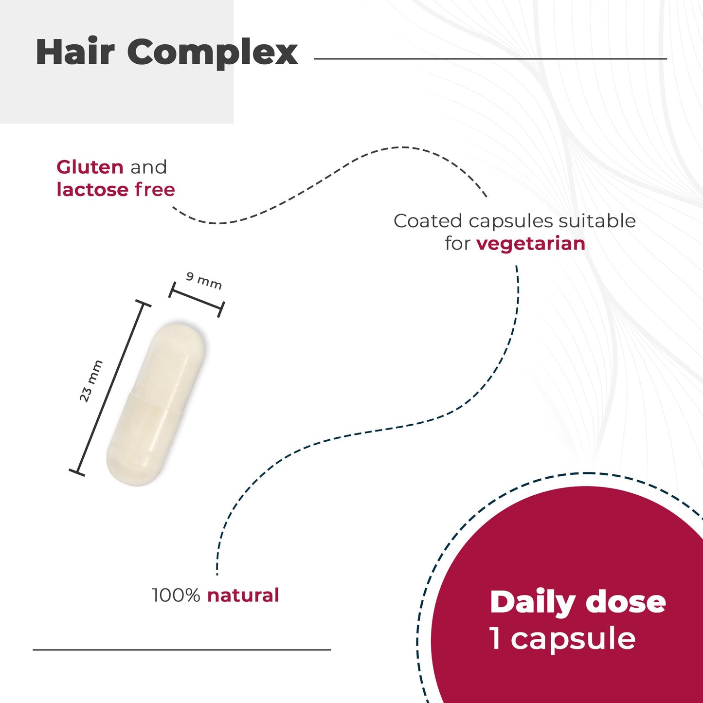 Hair Vitamins - Anti-Hair Loss + Hair Growth + Nails Vitamins - [Award 2022] - Biotin + Zinc + Selenium - Hair Skin and Nail Vitamins with L-Cysteine - Hair Supplement - 90 Capsules - Nutralie