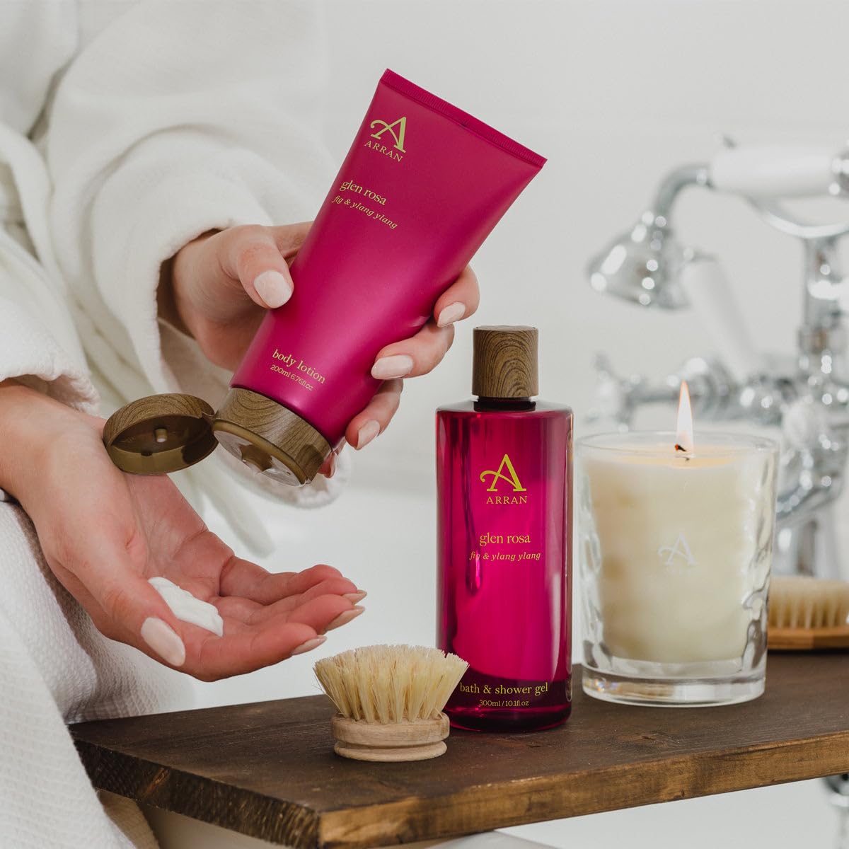 Arran Sense of Scotland Glen Rosa Body Wash (300ml) with Fig and Calming Ylang Ylang for Gentle Cleansing and Hydrated Skin