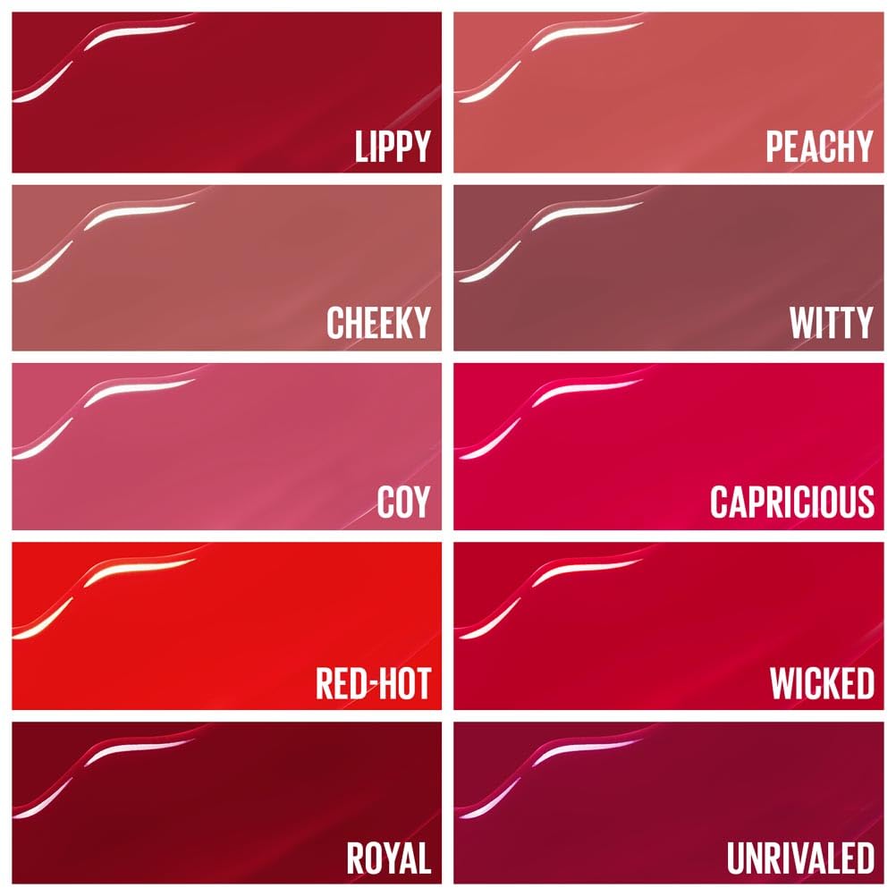 Maybelline New York Lip Colour, Smudge-free, Long Lasting up to 16h, Liquid Lipstick, Shine Finish, SuperStay Vinyl Ink, 35 Cheeky