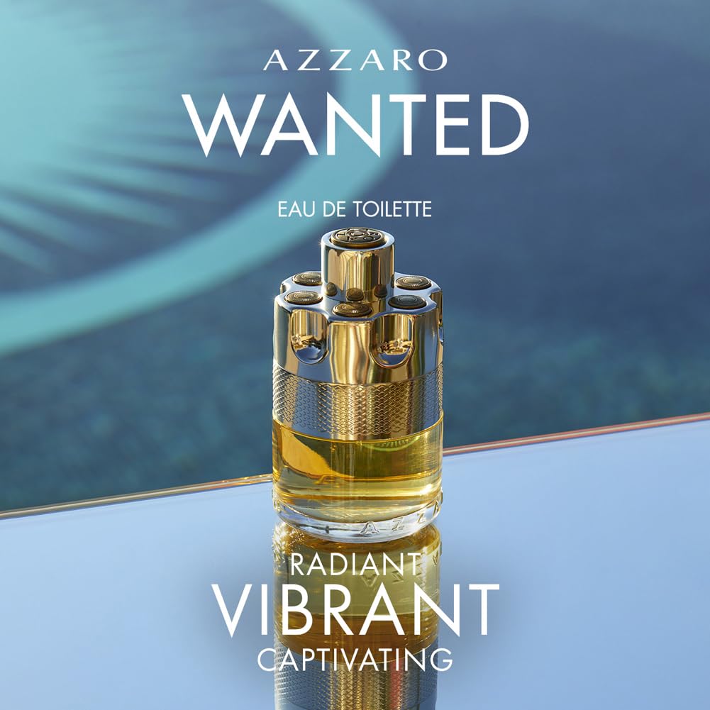 Azzaro Wanted, Eau de Toilette Spray, Spicy Woody Fragrance, Perfume For Men, 100ml