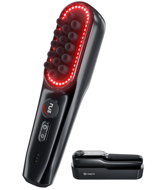 Scalp Massager – 2400 RPM Vibration & Red Light Therapy