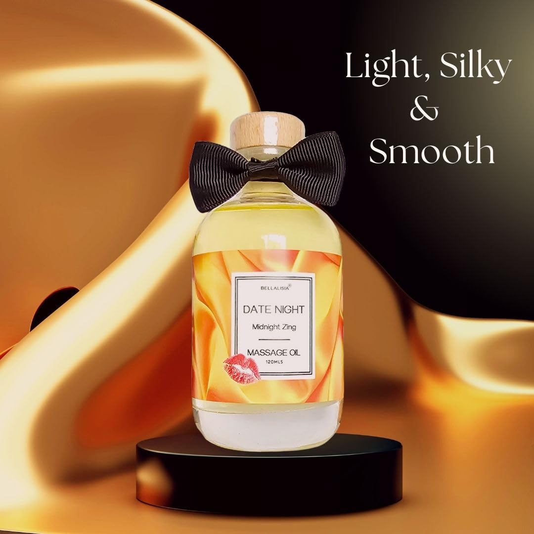 Luxurious Massage Oils for Date Night Ideas, Premium Summer Fruit Mix Body Oil Perfect Presents Birthday Anniversary, Valentines Day Gifts. Natural Sensual 120ml Massage Oils for Relaxing Fun.