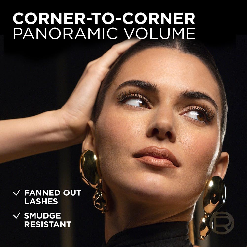 L'Oreal Paris Volumising Mascara, For Intense Volume and a Fanned Out Effect, 1.4x Bigger Looking Eyes, Clump-free Formula, Suitable for Sensitive Eyes, Volume Million Lashes Panorama