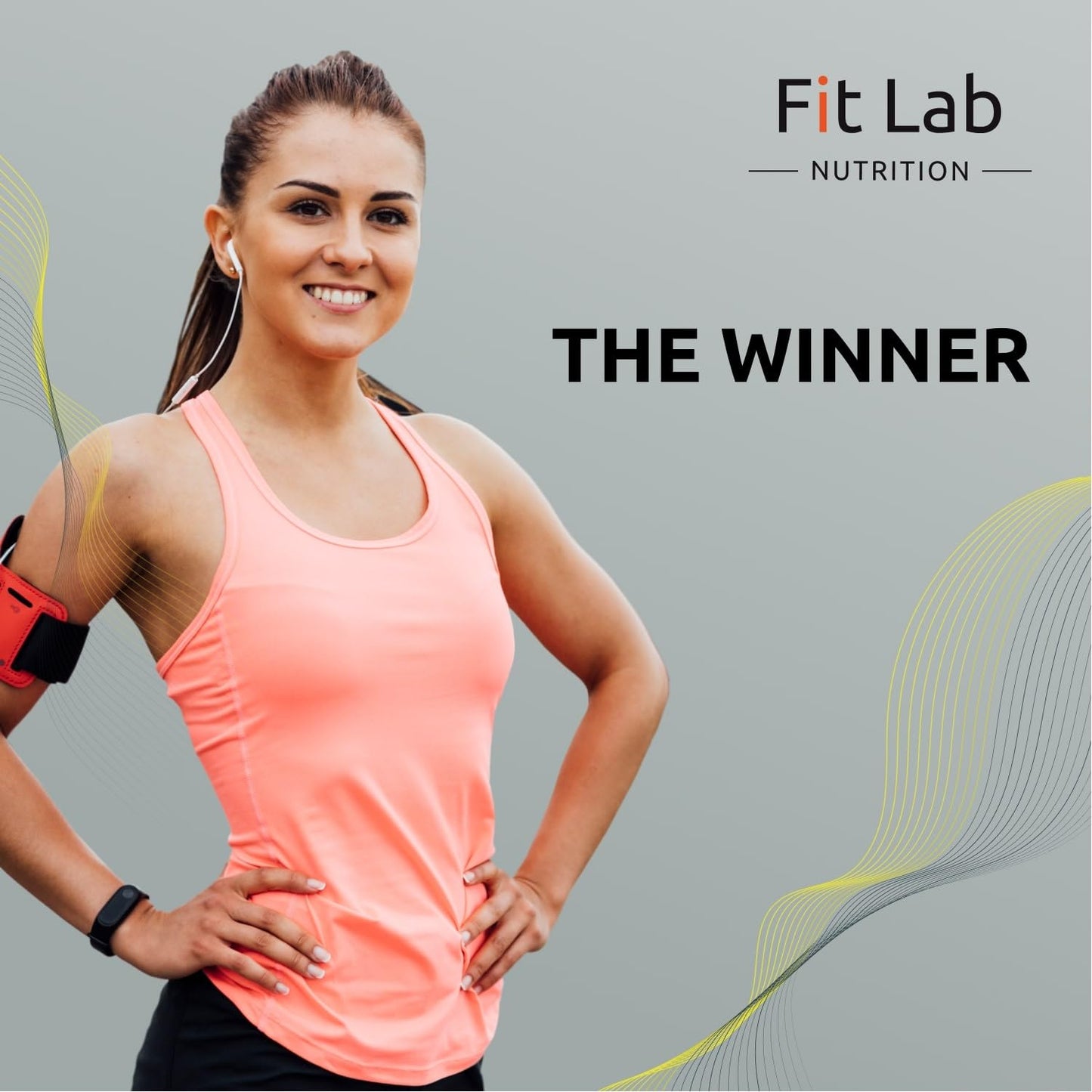 Fit Lab - Smart Weighto Management, Food Supplement - 90 Capsules - Vegan, Halal and Vegetarian Supplements for Women and Men - 45 Days Supply - Gym Essentials