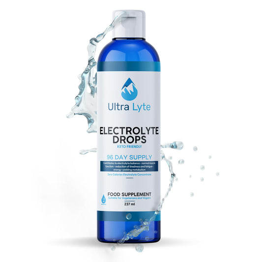Ultra Lyte Keto Electrolytes Trace Mineral Drops – Highly Concentrated Mineral Supplements with Zero Calories – Vegan-Friendly Electrolyte Drops for Hydration, Muscle Cramp – 96 Servings