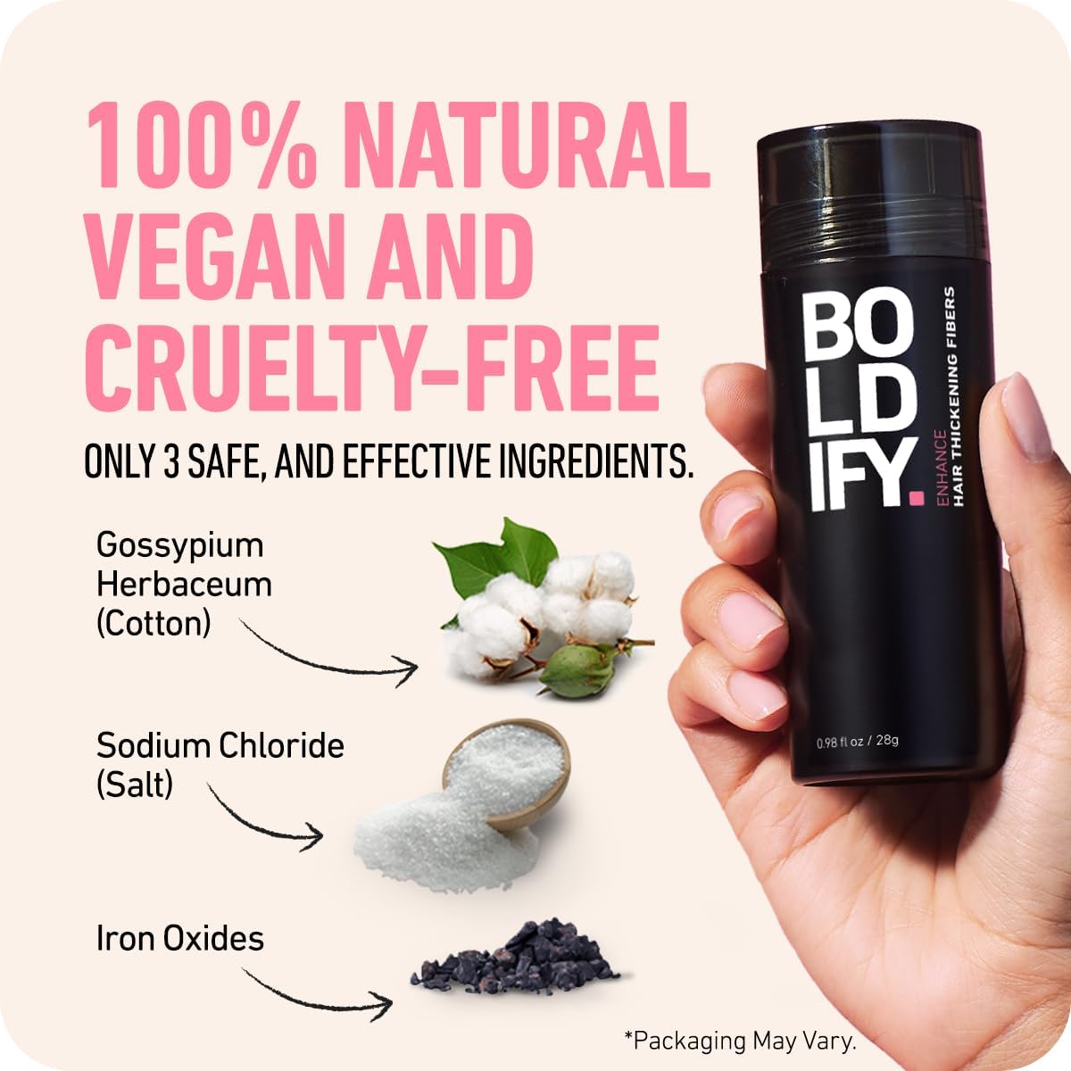 BOLDIFY Hair Fibres (28g) - Fill In Thinning and Fine Hair for an Instantly Fuller, Thicker Look - 14 Shades for Women and Men - Dark Brown