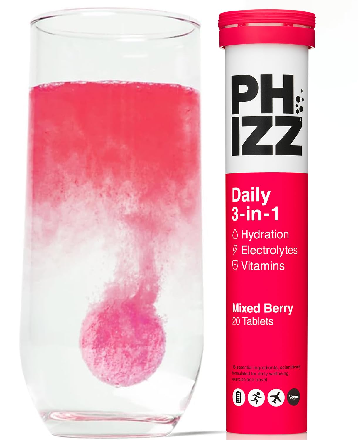 Phizz Electrolytes & Multivitamin Hydration Tablets – Mixed Berry | TRYTLION