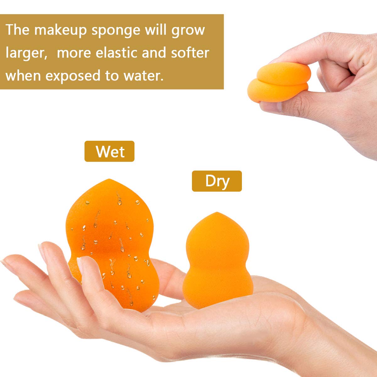 Makeup Sponge Blender Set, 11pcs Beauty Blender Foundation Blending, Flawless for Liquid Cream and Powder, Multi-Coloured Cosmetic Applicator Puff